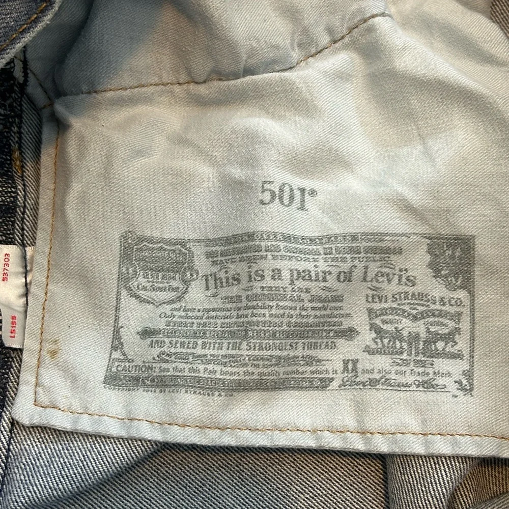 EUC VINTAGE LEVIS XX 501s JEANS SIZE 43x38 STRAIGHT LEG ORIGINALS.VSTITCH - Picture 6 of 17